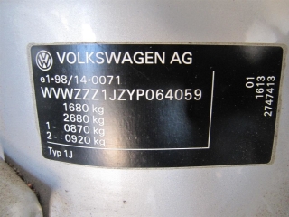 | Original Motorhaube LB7Z satinsilber 1J0823031B | VW [059] Golf IV/4 1J 1999