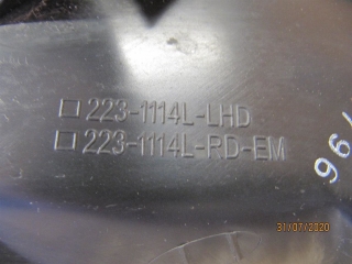 DEPO 223-1114L-LHD Scheinwerfer links 92101FD011 KIA Rio I DC 2002->2005 |298-o